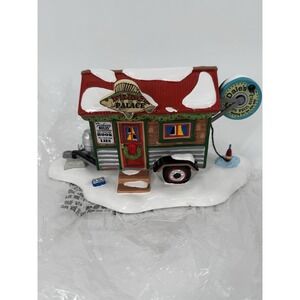 Dept 56 PERCH PALACE Snow Village FISH SHACK 6011418 BRAND NEW 2023 Defect Read